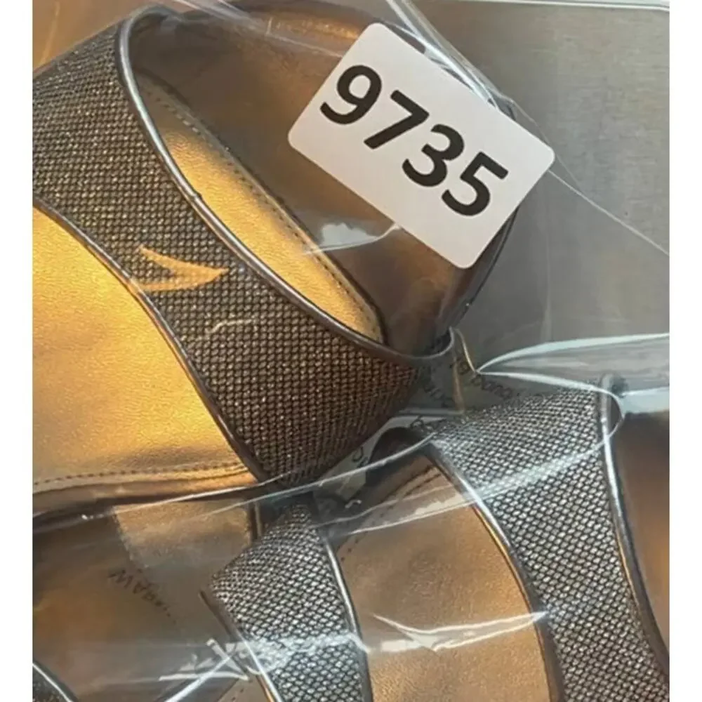 Nina Heels 10M EU 40 Silver Strappy
